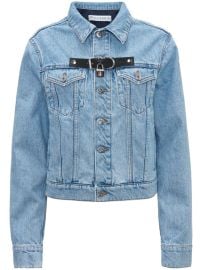 JW Anderson Padlock Strap Trucker Jacket Blue NZ at Farfetch